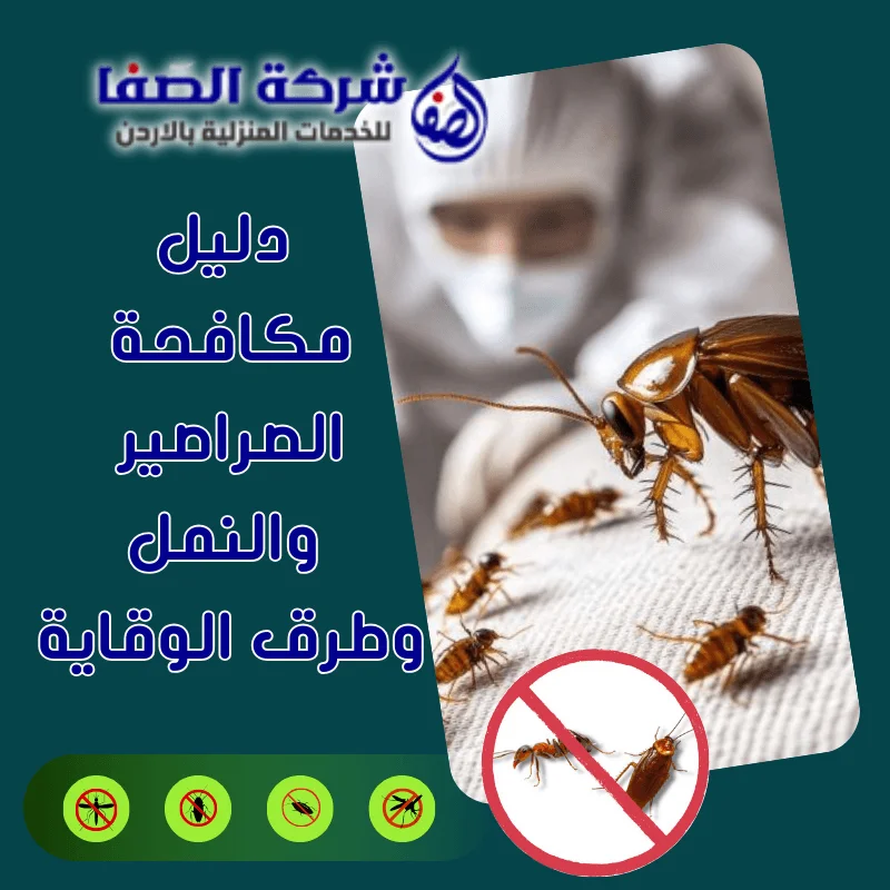 دليل مكافحة الصراصير والنمل وطرق الوقاية