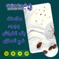 علامات وجود بق الفراش في المنزل وكيف تحمي اسرتك 0789832388 شركة الصفا