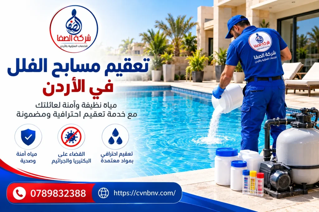 تعقيم مسابح الفلل في الأردن