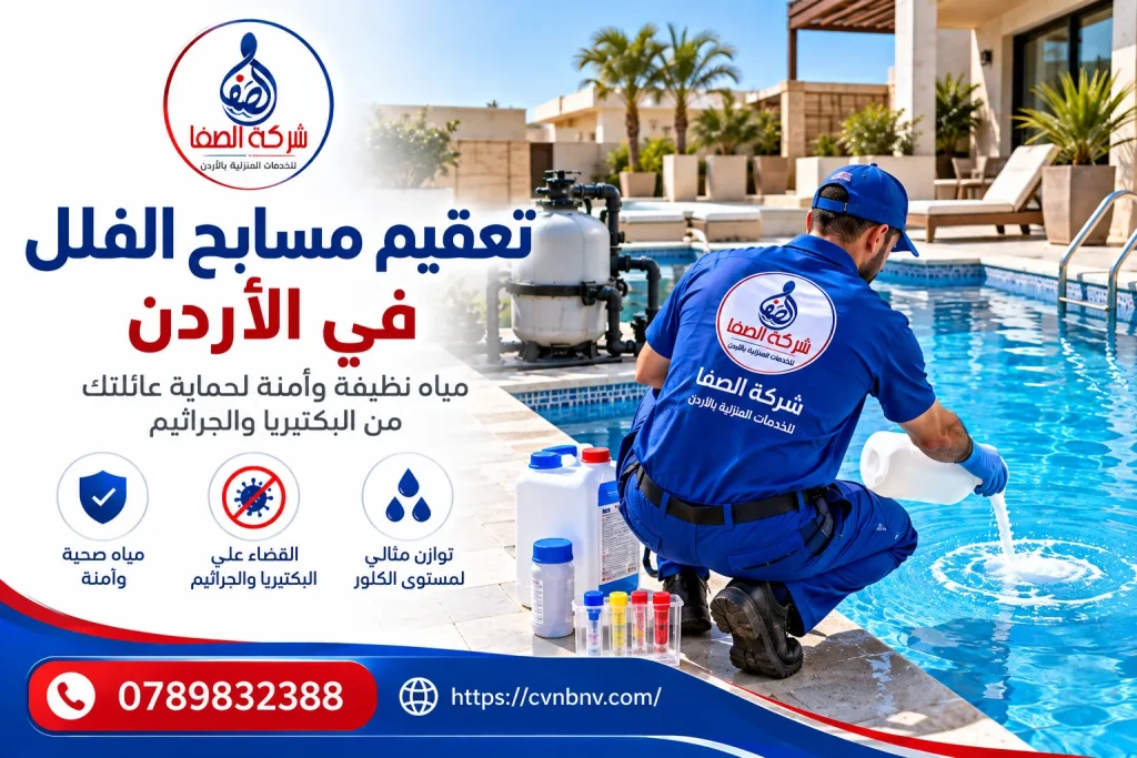 تعقيم مسابح الفلل في الأردن